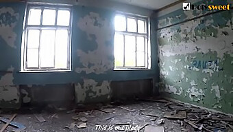 Russian College Girl Gives A Public Blowjob And Has Sex In An Abandoned Building