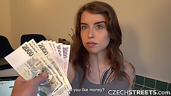 Tattooed Czech Teen Gives A Pov Blowjob And Receives Money For Sex