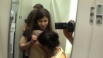 Big Natural Tits Get Naughty In The Mall Dressing Room