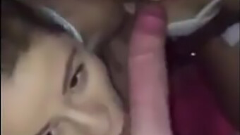 Two Girls Giving A Blowjob Together