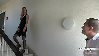 Melanie Schweiger Gets A Standing Doggystyle Fuck In Hotel Room