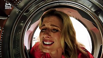 Cory Chase'S Unexpected Sexual Encounter With Her Stuck Step Mom In The Dryer