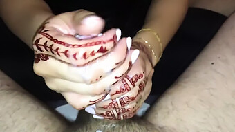 French Arab Teen Enjoys Giving Massive Handjobs And Receiving Cum