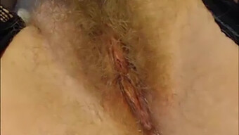 Closeup View Of A Hairy Blonde'S Intimate Area