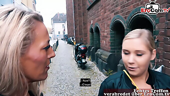 A Mature German Woman With Large Breasts Chooses A Young Girl For Lesbian Intimacy