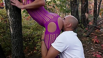 Amateur Couple Engages In Outdoor Sex In A Secluded Forest