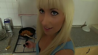 Horny Czech girl gets wild in the kitchen with her boyfriend