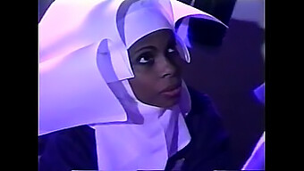 Young Black Nun Satisfies Her Sexual Desires