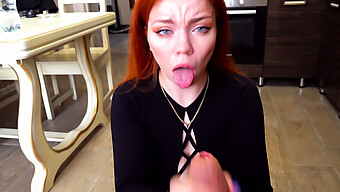 Russian Mature Takes Deepthroat And Swallows Cum