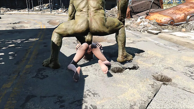 Hentai cartoon van Elie's hinderlaag door Supermutants in Fallout 4