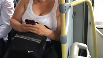 A Busty Milf'S Erotic Adventure On Public Transport