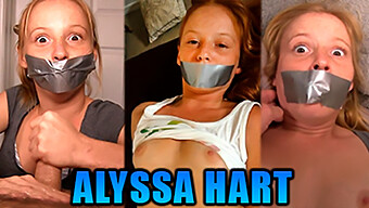 Alyssa Hart, En Liten Rödhårig, Är Gaggad Med Gaffatejp I Tre Heta Videor Med Bondage Och Gagplay