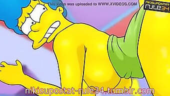 Huge Asses In Action In A Simpsons-Inspired Porn