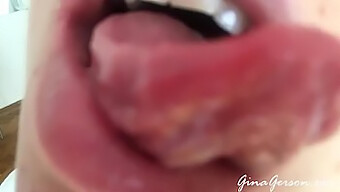 Skinny Teenie Enjoys Deep Throat And Saliva Fetish