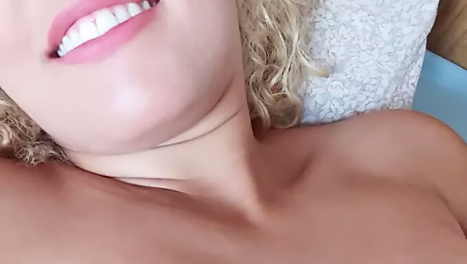 POV video of 18-year-old Latina with natural big tits and big nipples