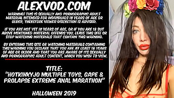 Hotkinkyjo'S Wild Halloween Anal Fisting Adventure With Multiple Toys And Extreme Prolapse