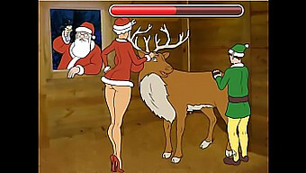 Esposa infiel explora jogos sexuais de Natal com um estranho