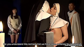 Two Women In Religious Attire Engage In Mutual Pleasure Through Genital Contact