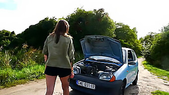 Amateur Polish Couple Indulges In Car Sex And Ejaculation