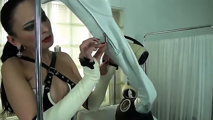 German Mistress dominates with breathplay and high heels