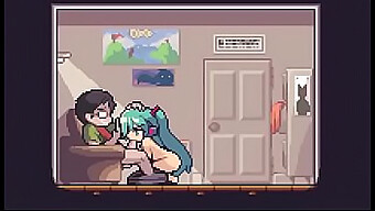 Efectos De Sonido Y Vocaloide Hd En Un Video De Masturbación Hentai Pixelado