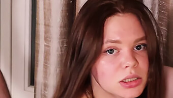 Emily A, The Russian College Student, Returns For Round Two To Penetrate Her Partner'S Penis In Her Vagina And Receive His Ejaculation