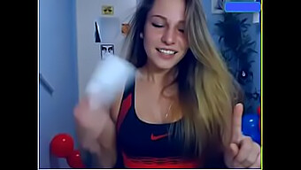 Young Girl Puts On A Steamy Show On Camera