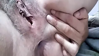 Older Woman With Hairy Pussy On Display