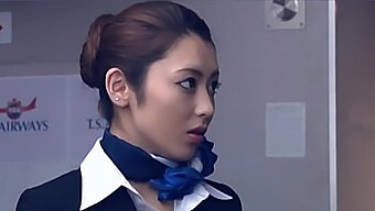 The Seductive Ayu Sakurai In A Steamy Flight Attendant-Themed Video